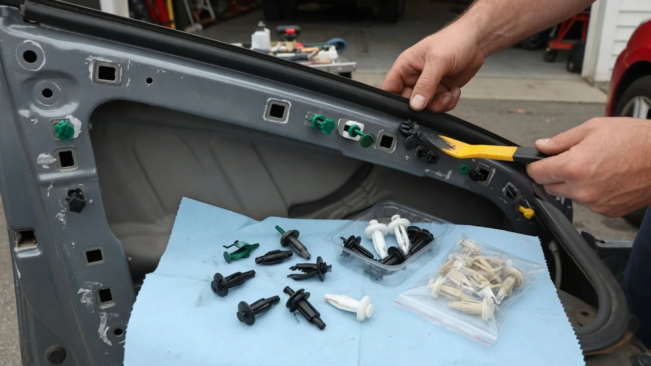 Automotive scene illustrating Why Do Some Car Fasteners Require New Clips
