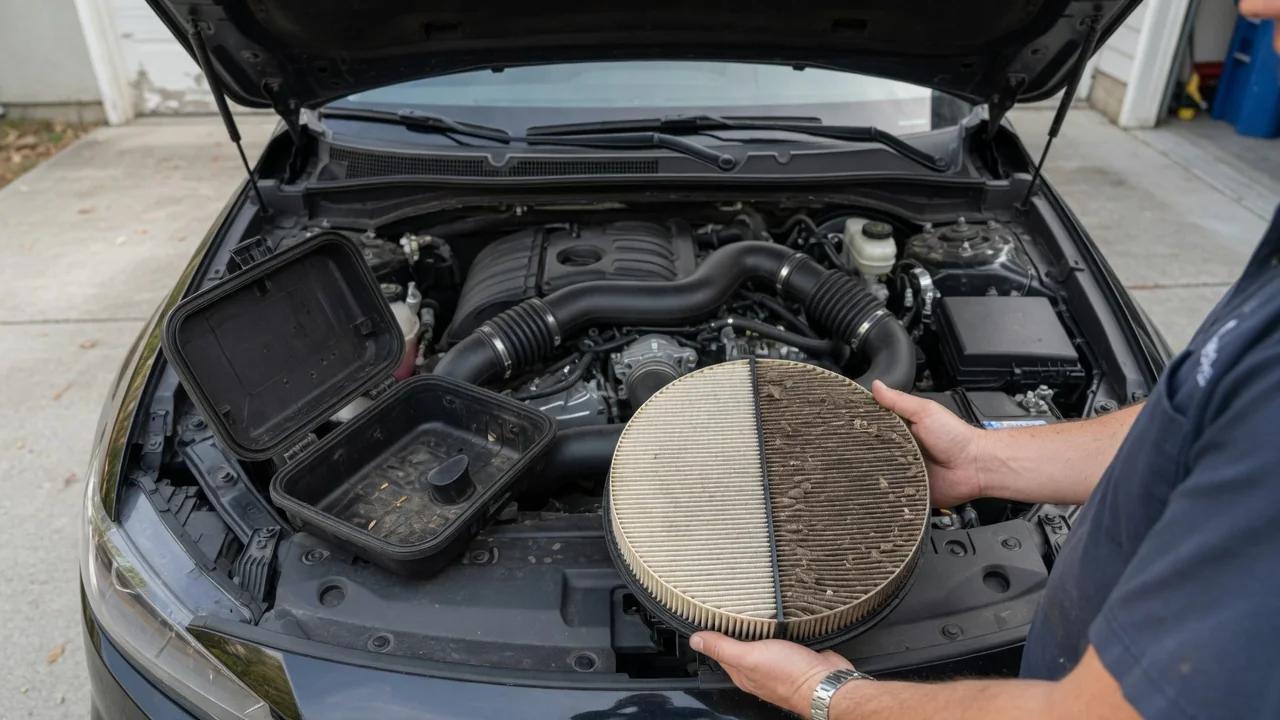 Automotive scene illustrating Why Does an Engine Need Air