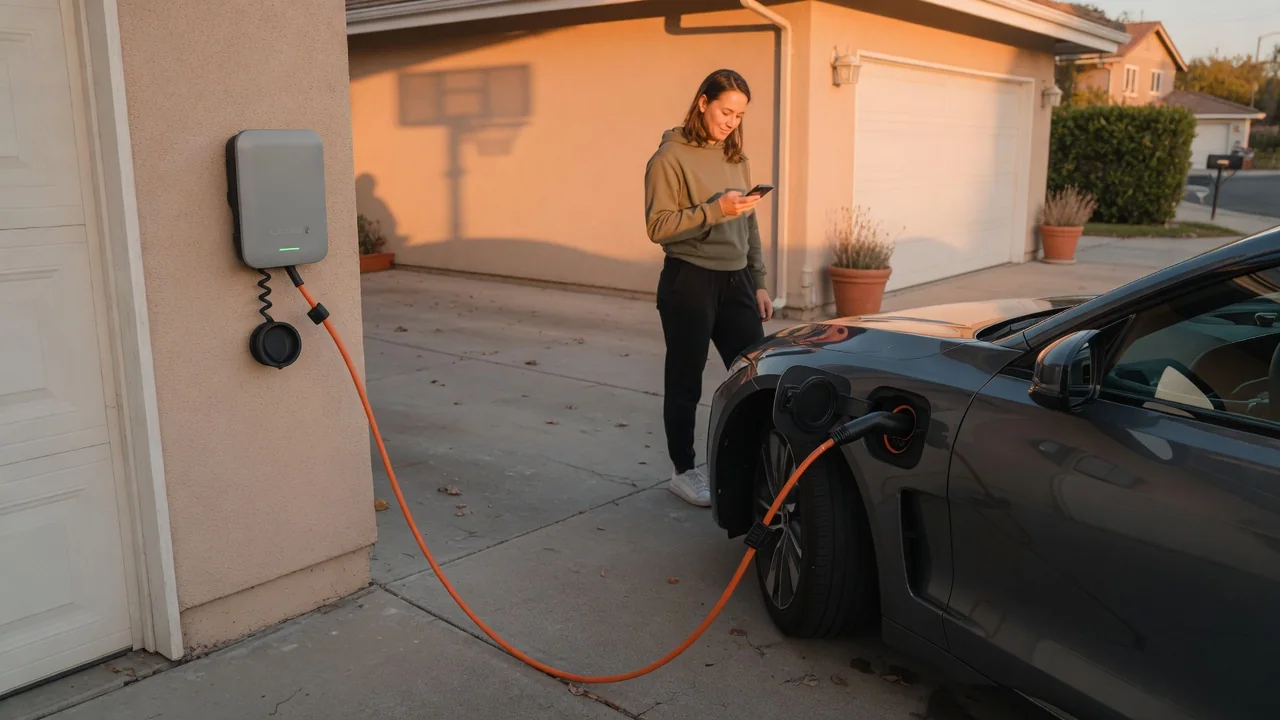 Automotive scene illustrating Why Does EV Charging Slow Down Near Full