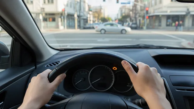 Car dashboard with the check engine light on while idling, a common sign of sputtering and shaking