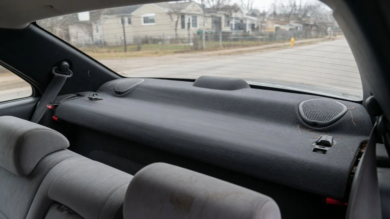 Automotive scene illustrating Why Does a Rear Parcel Shelf Vibrate