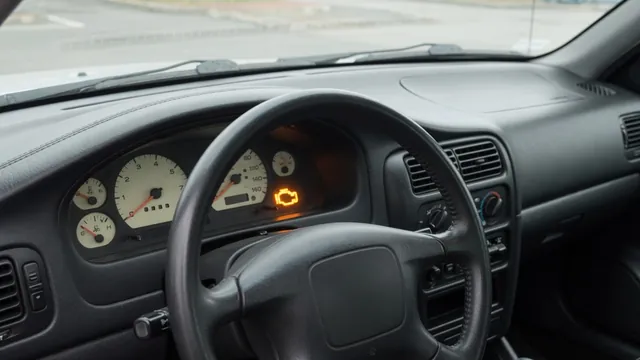 Illustration of an illuminated check engine symbol on a Honda vehicle dashboard