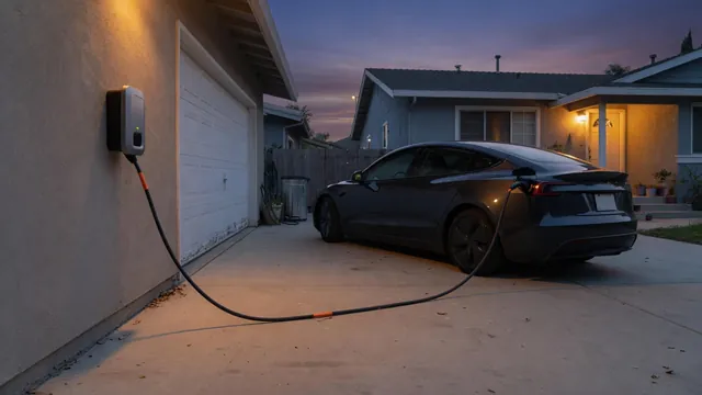 Automotive scene illustrating Why Does Home EV Charging Speed Vary