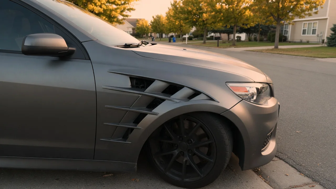 Automotive scene illustrating Why Do Some Cars Have Fender Vents