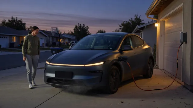 Automotive scene illustrating Why Does an EV Make Noise While Parked