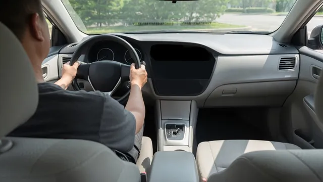Driver observing a parked car’s instrument panel with the engine-shaped warning light unlit