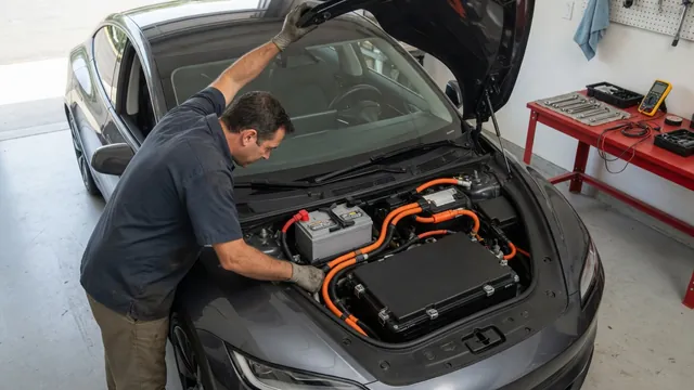 Automotive scene illustrating Why Does a Car Still Have a 12-Volt Battery if It Is Electric
