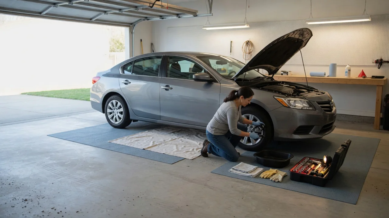 How to Set Up a Clean Space for Simple Car Checks