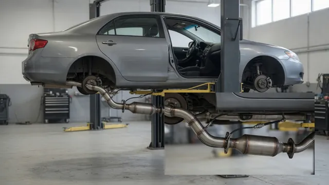 Illustration of oxygen sensor positions along a Honda CR-V exhaust system