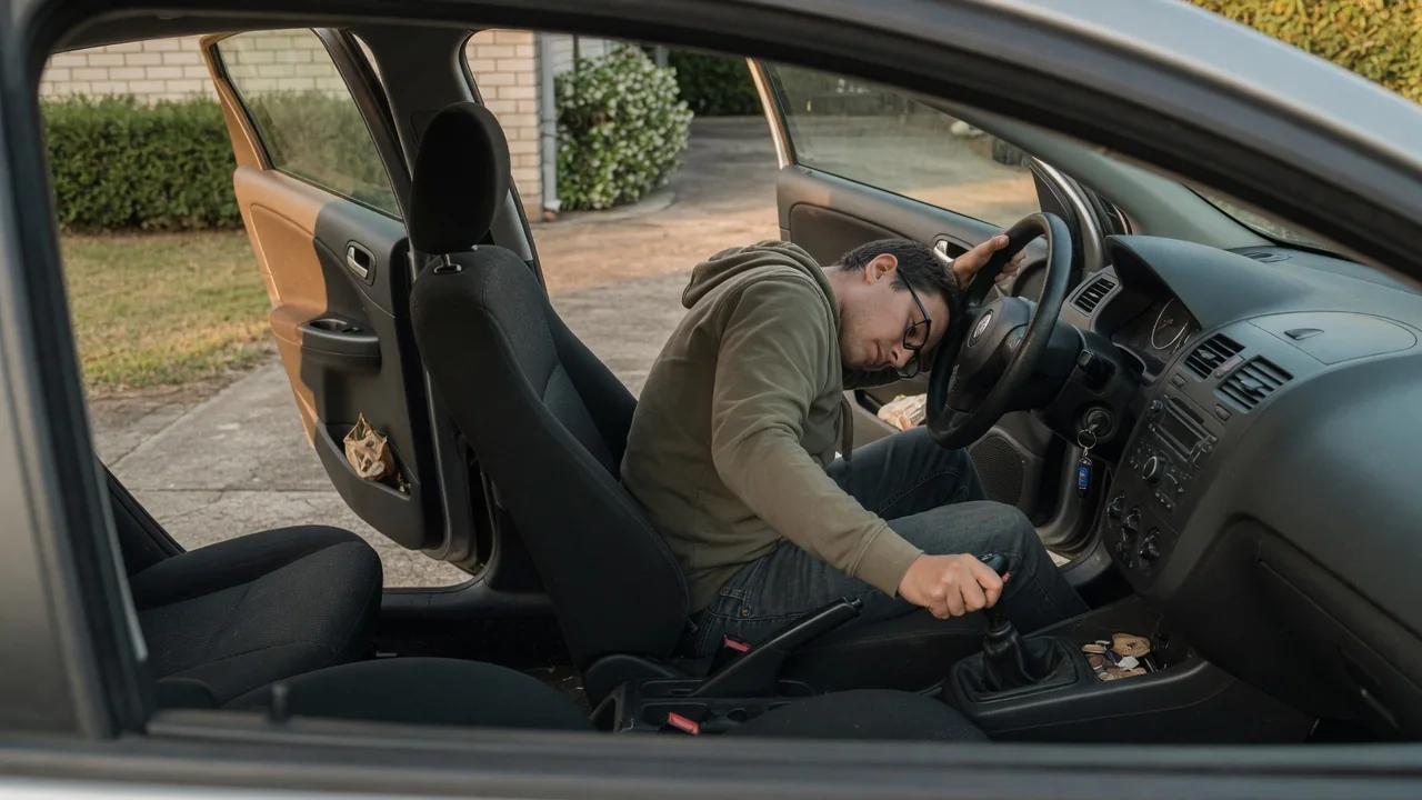 Automotive scene illustrating Why Does Reverse Gear Sometimes Resist Engagement