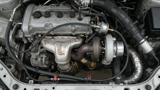 Turbocharger and boost control components in an engine bay with the engine off