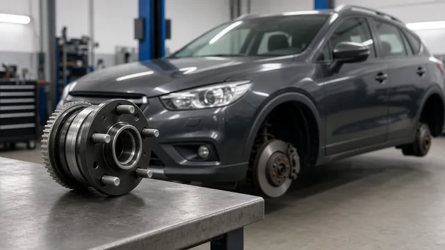 Honda Accord wheel area with a wheel bearing and hub assembly displayed nearby