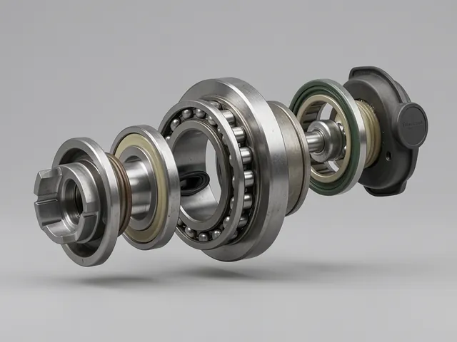 Labeled trailer hub illustration showing inner and outer bearings, races, grease seal, and dust cap.