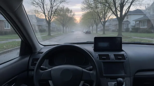 Parked car with a dashboard showing an uneven engine idle just after startup