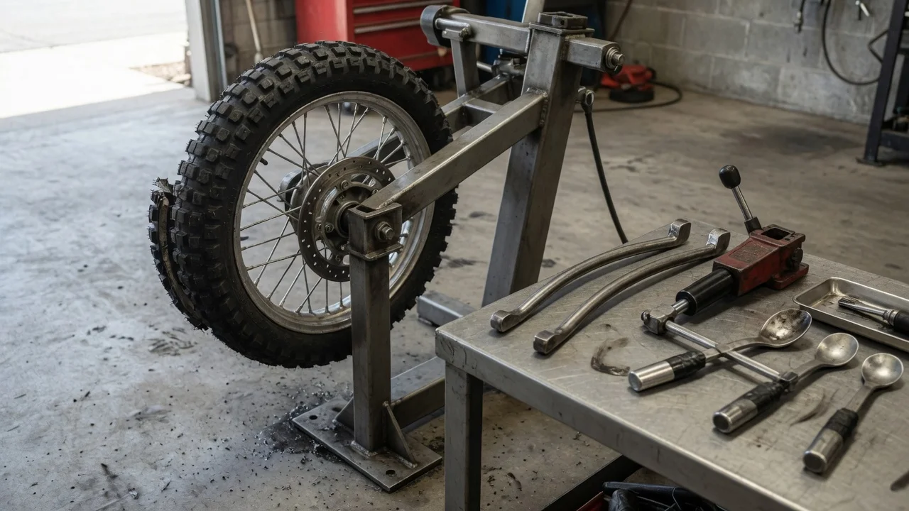 Tusk Motorcycle Tire Bead Tools and Changing Stand