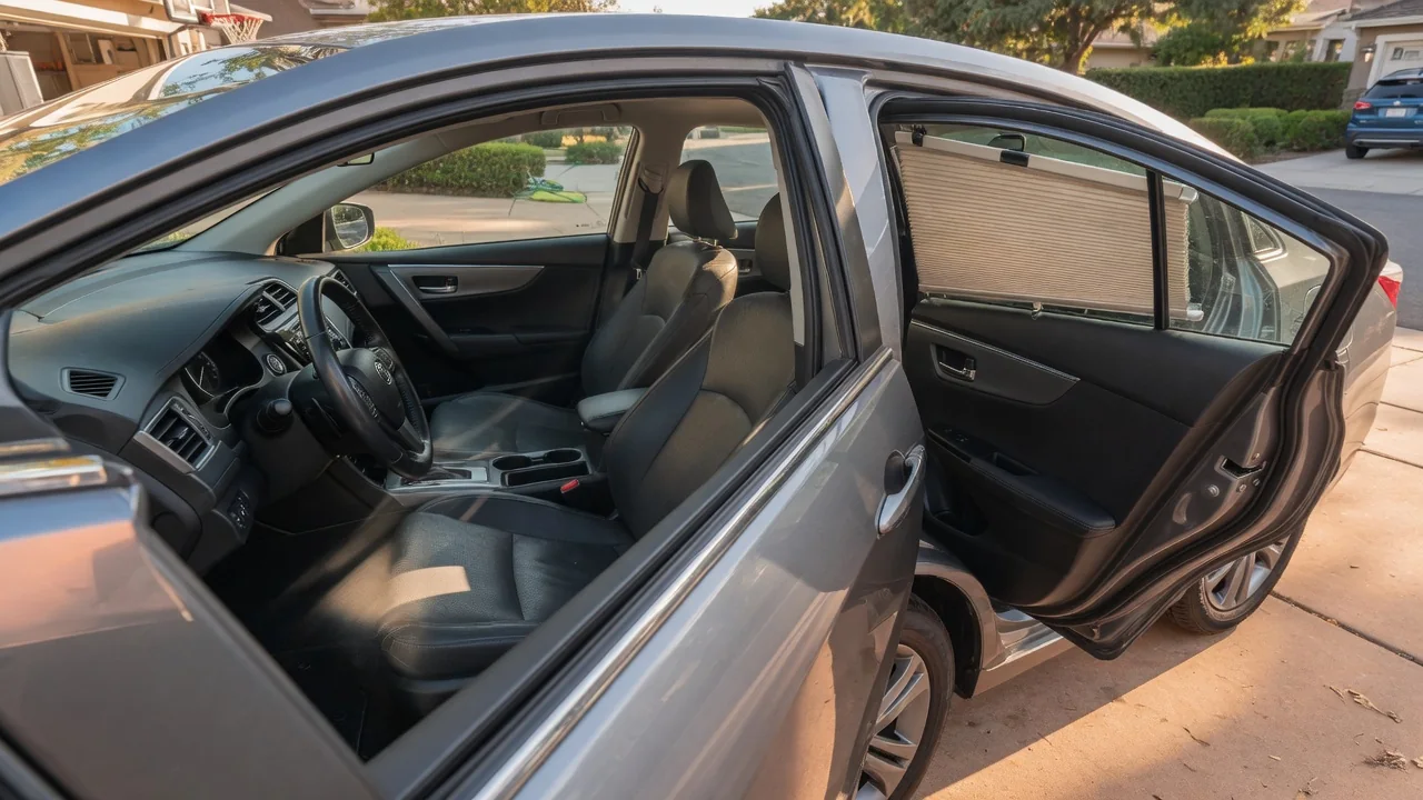Automotive scene illustrating Why Do Some Cars Have Power Sunshades