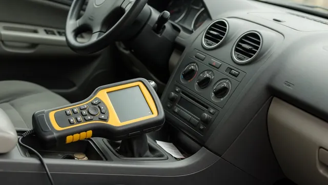 Vehicle climate control panel and a diagnostic scanner displaying the U0164 trouble code