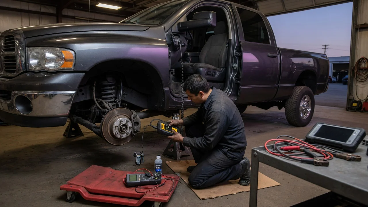 Diagnose 2005 Ram 2500 ABS and brake lights
