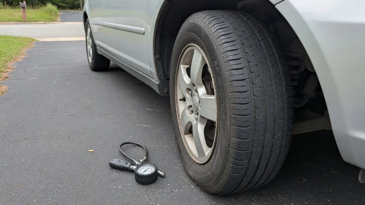 Automotive scene illustrating Why Does a Tire Wear Faster on Both Shoulders