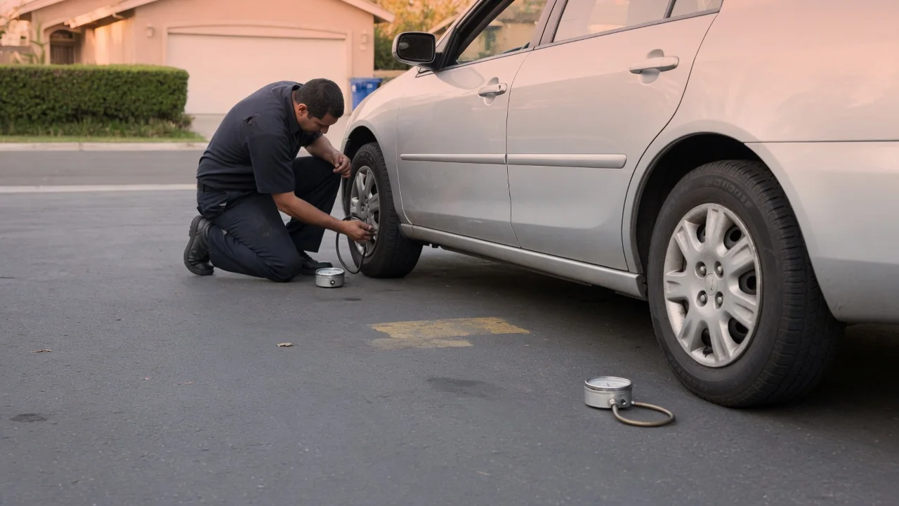 Automotive scene illustrating Why Do Tire Pressures Differ Front to Rear