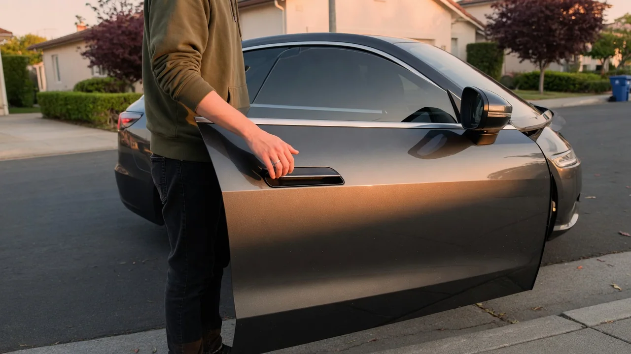 Automotive scene illustrating Why Do Some Cars Have Hidden Door Handles