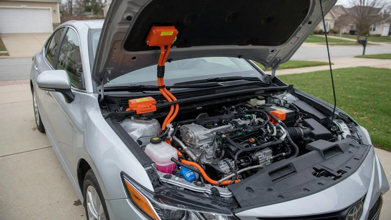 Automotive scene illustrating What Is a Power-Split Hybrid Transmission