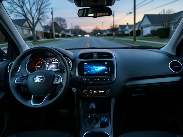 Electric car dashboard showing energy flowing back to the battery during regenerative braking