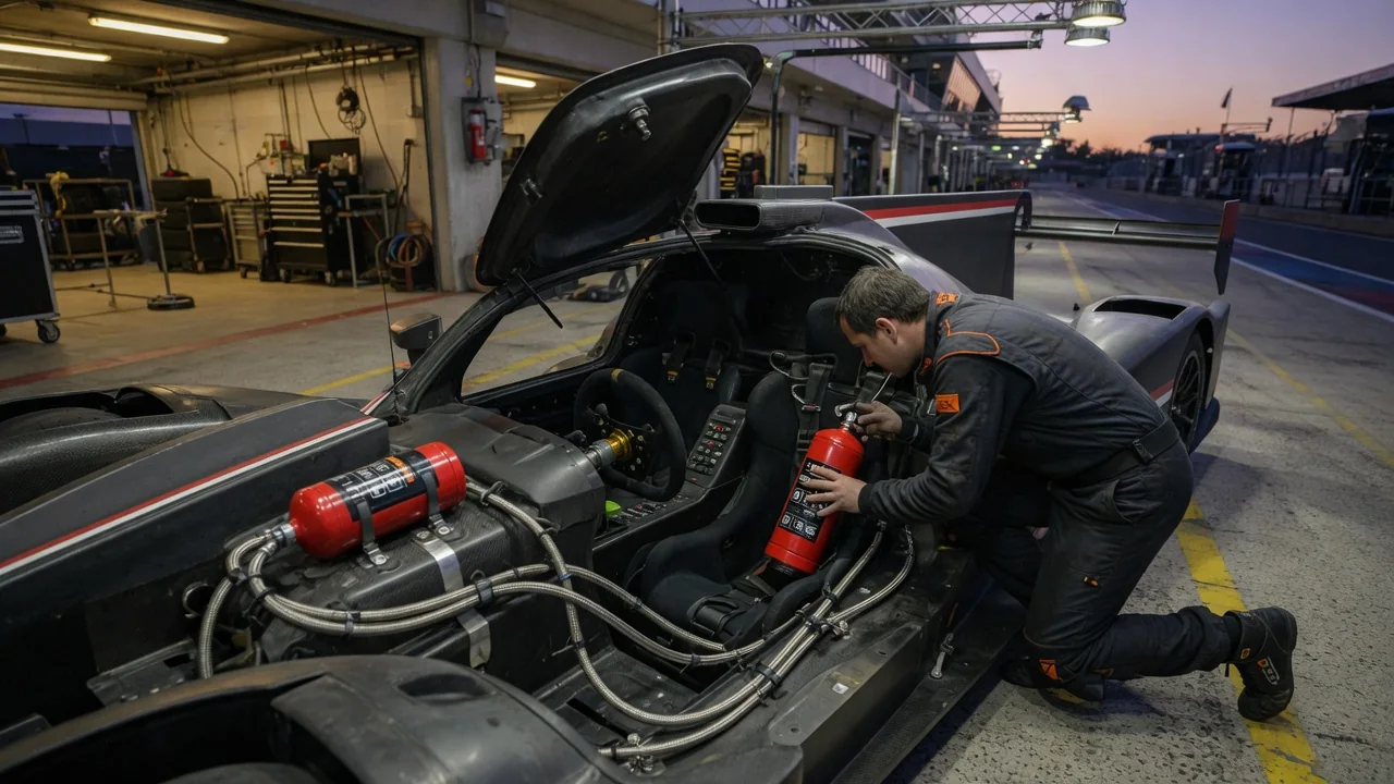 Why Do Race Cars Use Fire Suppression Systems?