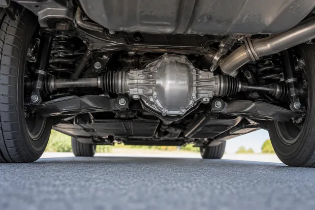 Illustration of a Honda AWD rear differential with its fluid service area highlighted