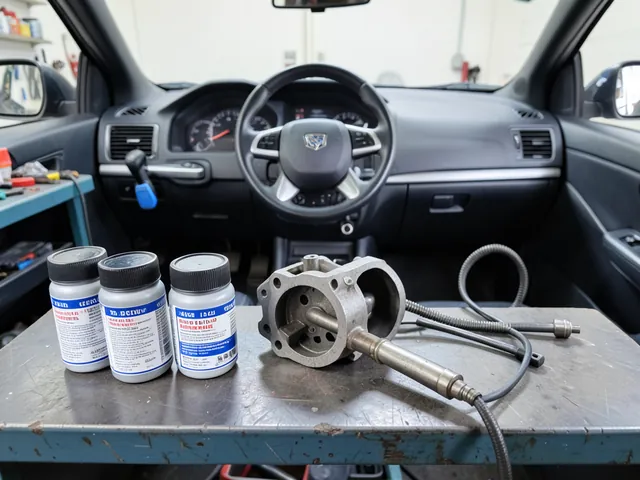 Sealed gear oil containers and fluid extraction equipment beside a BMW differential housing