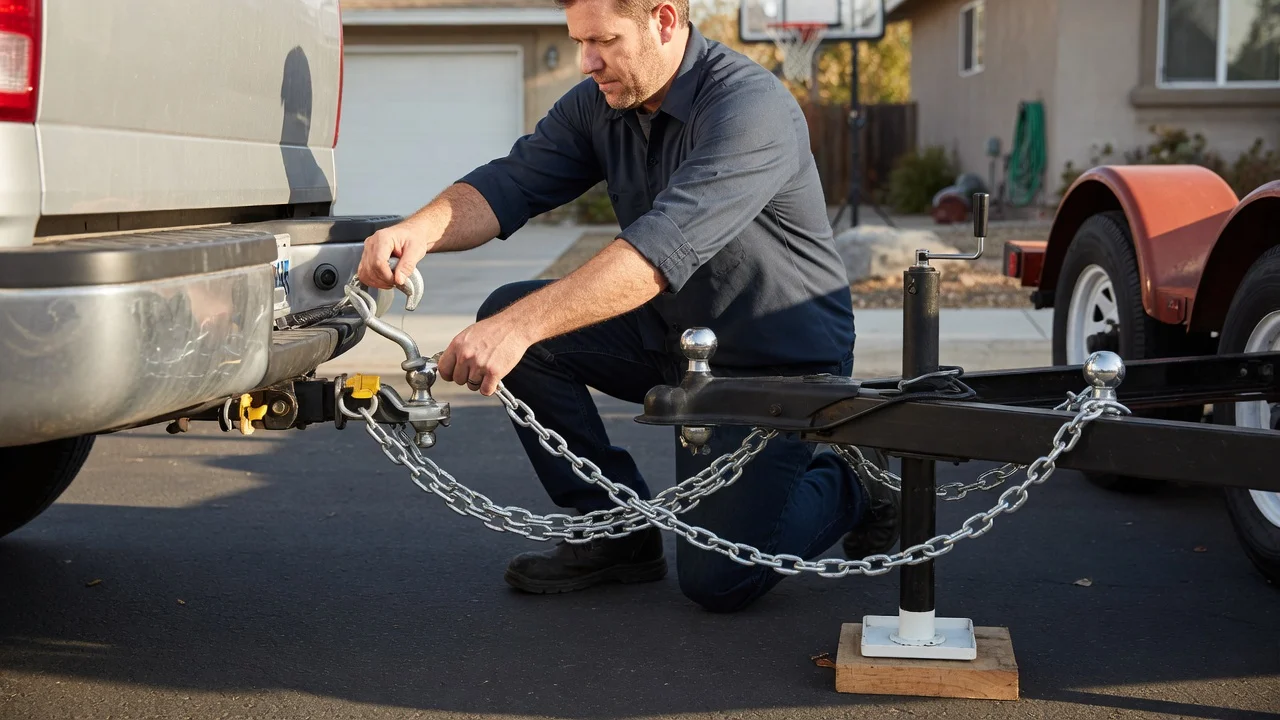 How to Install Safety Chains on a Trailer