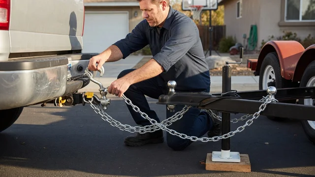 How to Install Safety Chains on a Trailer