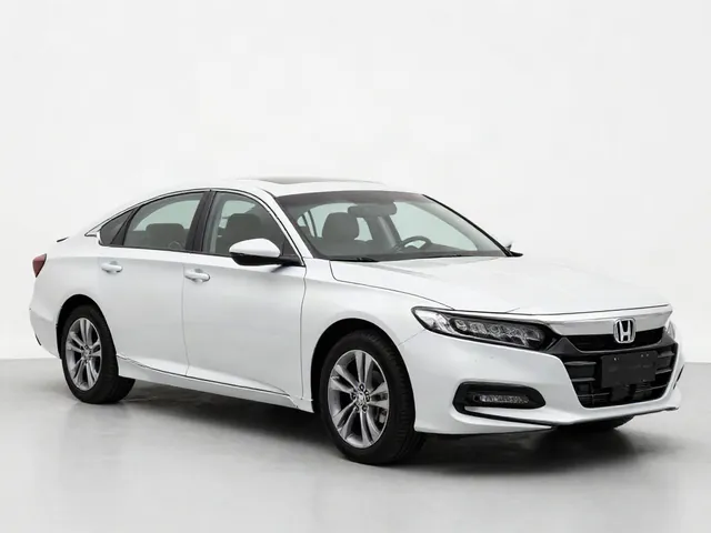 Honda Accord parked in a service bay for a suspension inspection