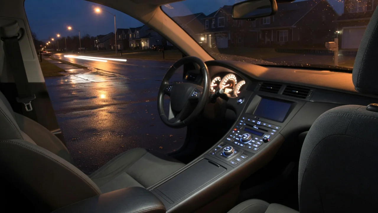 Automotive scene illustrating Why Do Instrument Panels Dim When Headlights Turn On