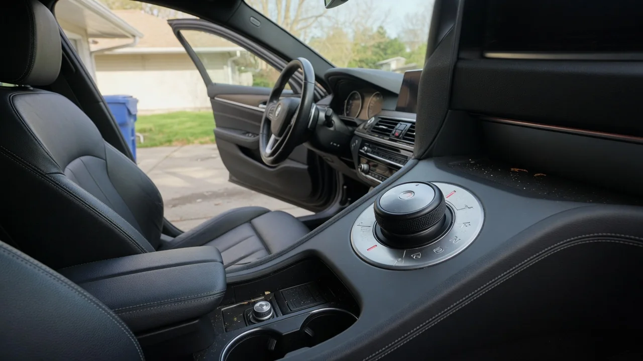 Automotive scene illustrating Why Do Some Cars Have a Rotary Gear Selector