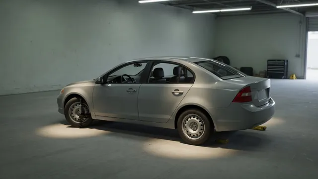 Parked car with highlighted engine, suspension, and rear areas where knocking sounds may originate