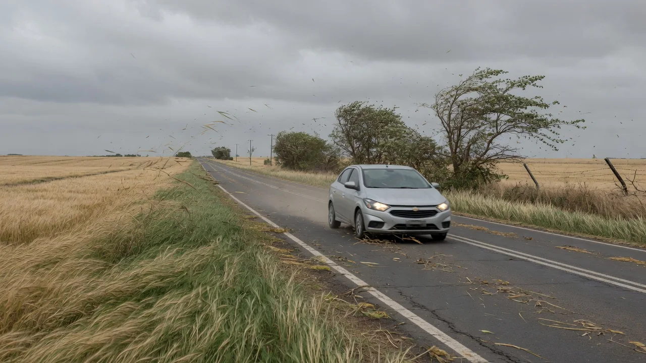 Automotive scene illustrating Why Does a Car Use More Energy in Strong Headwinds
