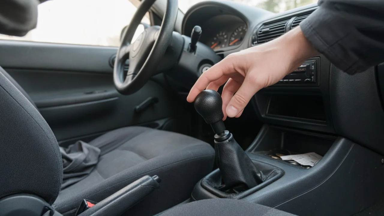 Automotive scene illustrating Why Does a Manual Gear Lever Feel Notchy