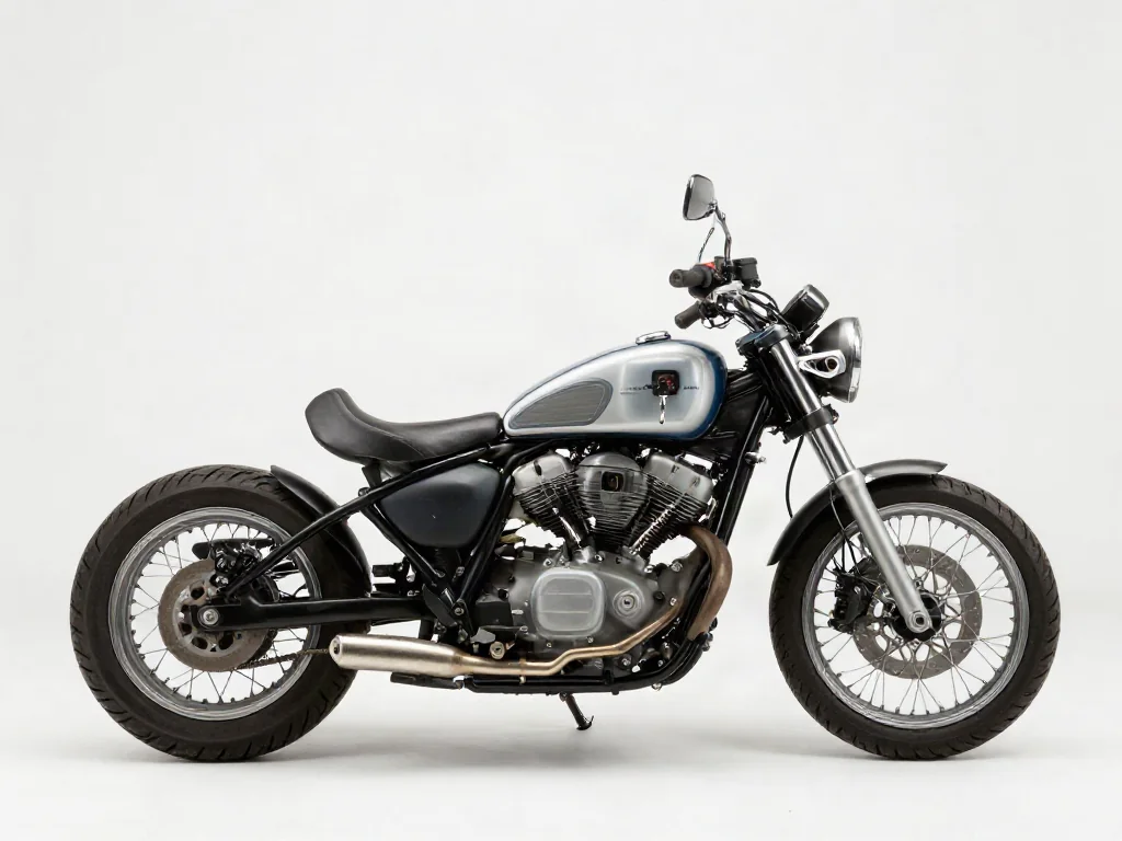Motorcycle coolant reservoir and radiator with the engine off and pressure cap closed