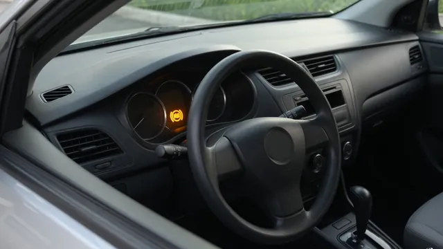 Illustration of an illuminated ABS warning light on a Honda dashboard