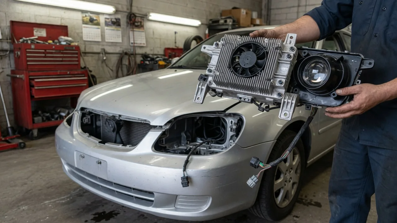 Automotive scene illustrating Why Do LED Car Lights Need Heat Management