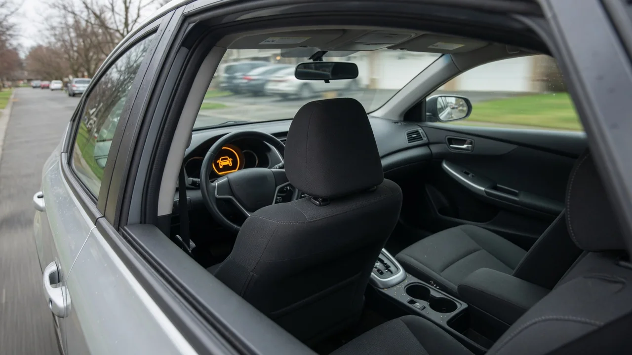 Automotive scene illustrating Why Do Some Cars Warn About an Open Door While Driving