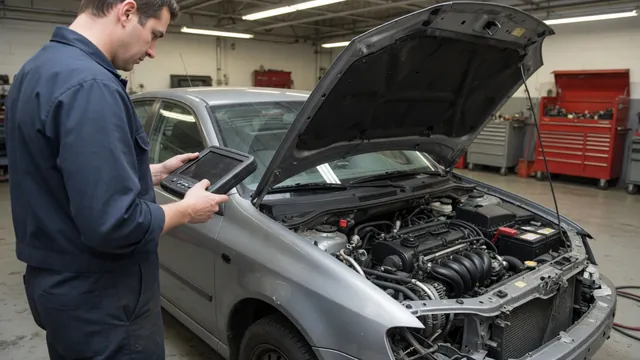 Technician reviewing EGR cooling valve circuit fault codes on a diagnostic scan tool