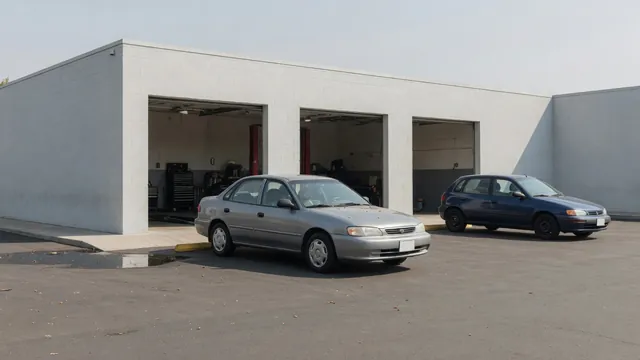 Nissan Sentra and Versa parked outside an automotive service shop for transmission inspections