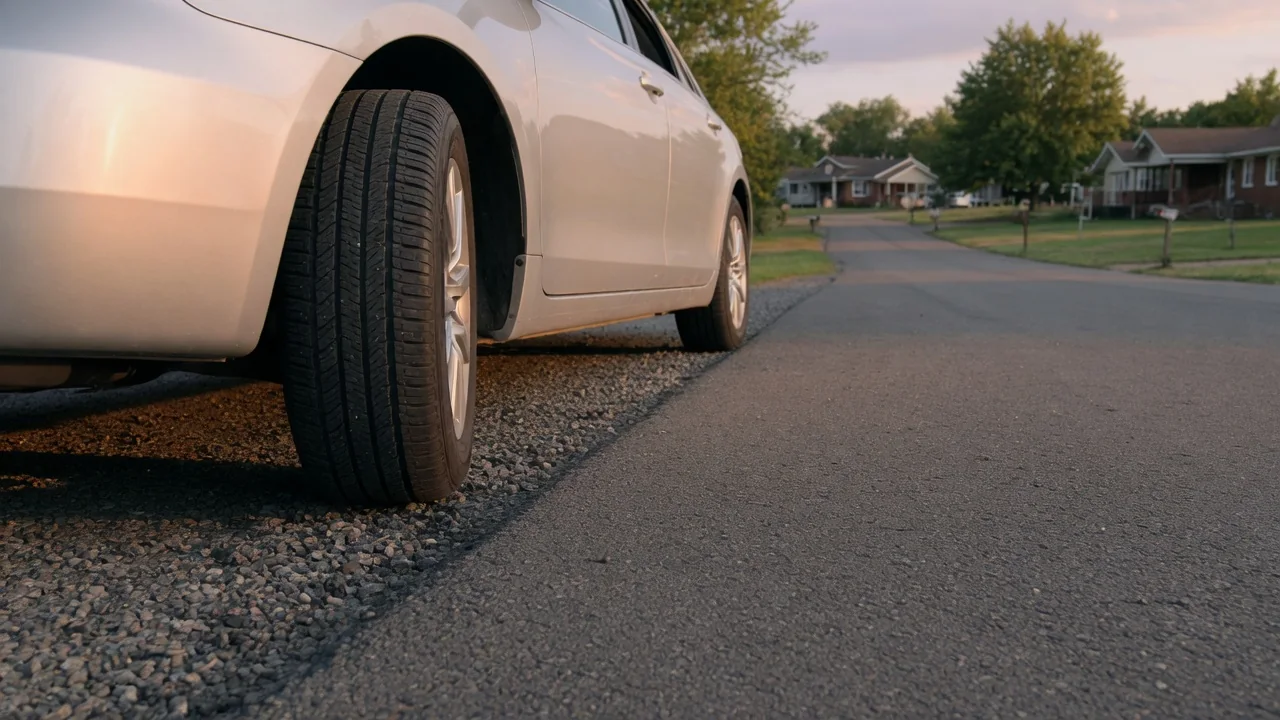 Automotive scene illustrating Why Does Tire Noise Change With Road Surface