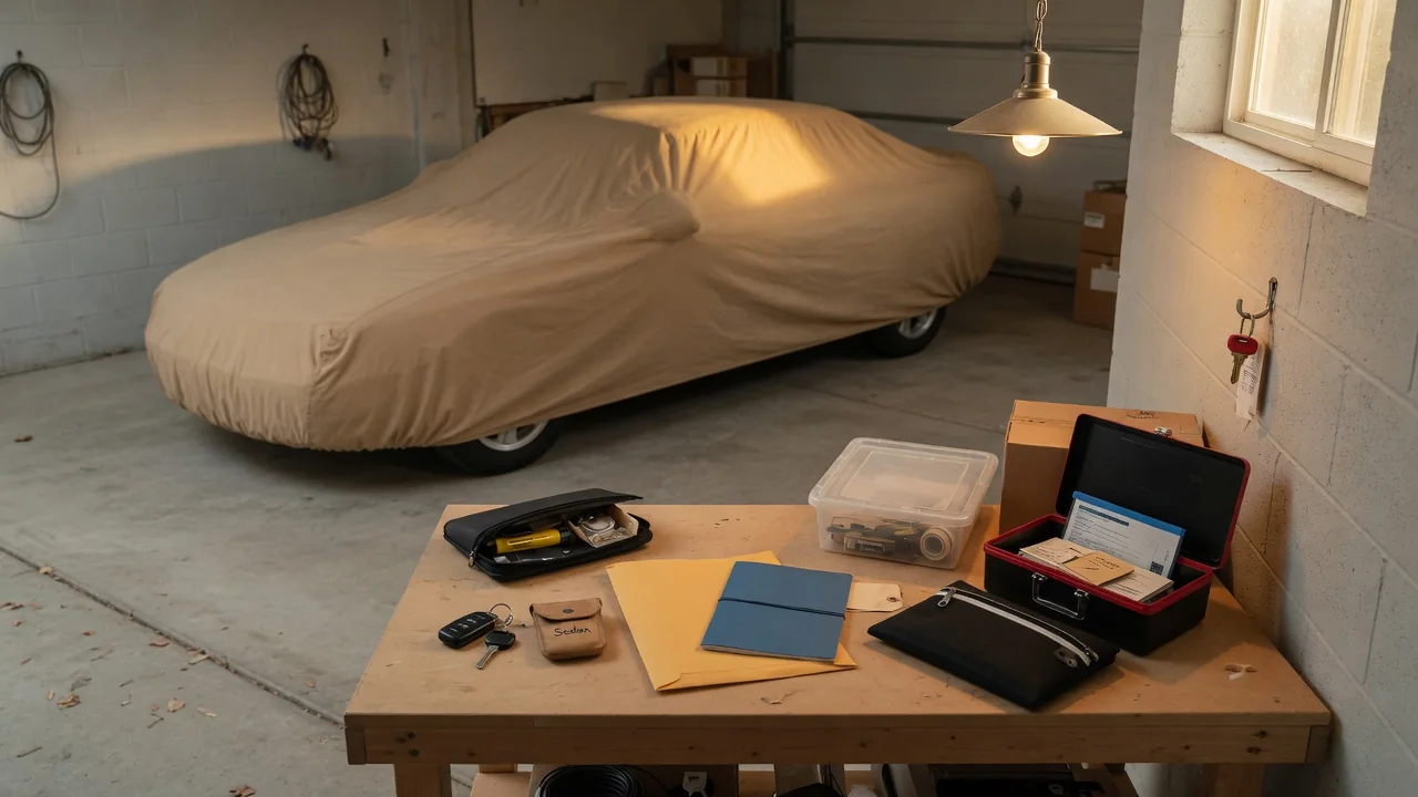 How to Organize Keys and Documents for a Stored Car