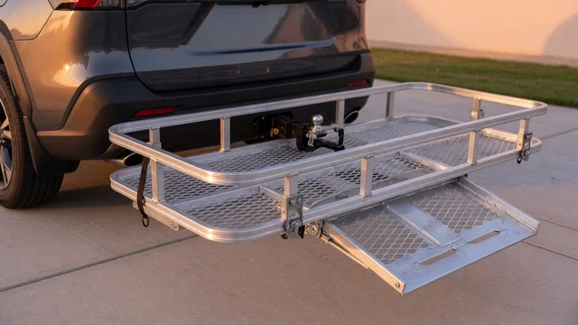 Aluminum Hitch Mounted Cargo Carrier