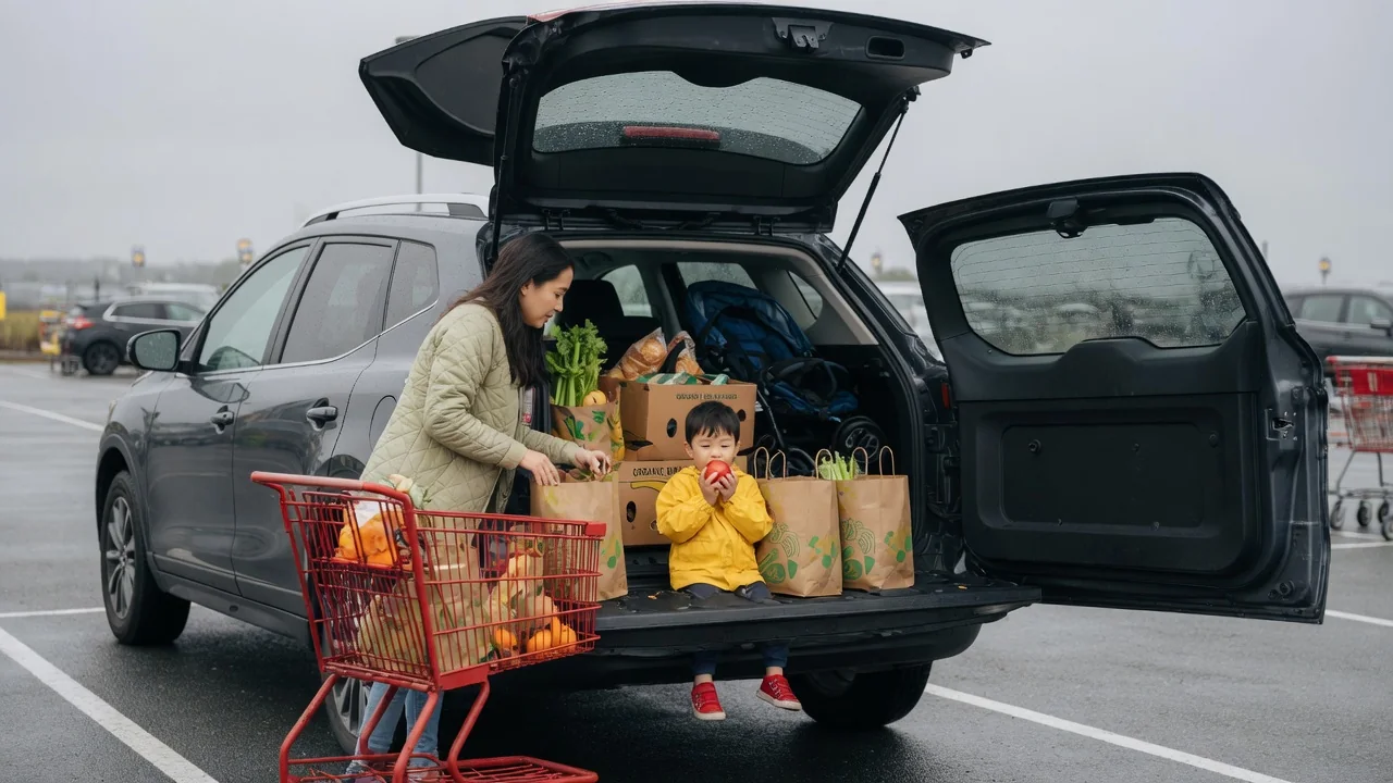 Automotive scene illustrating Why Do Some Cars Have Split Tailgates