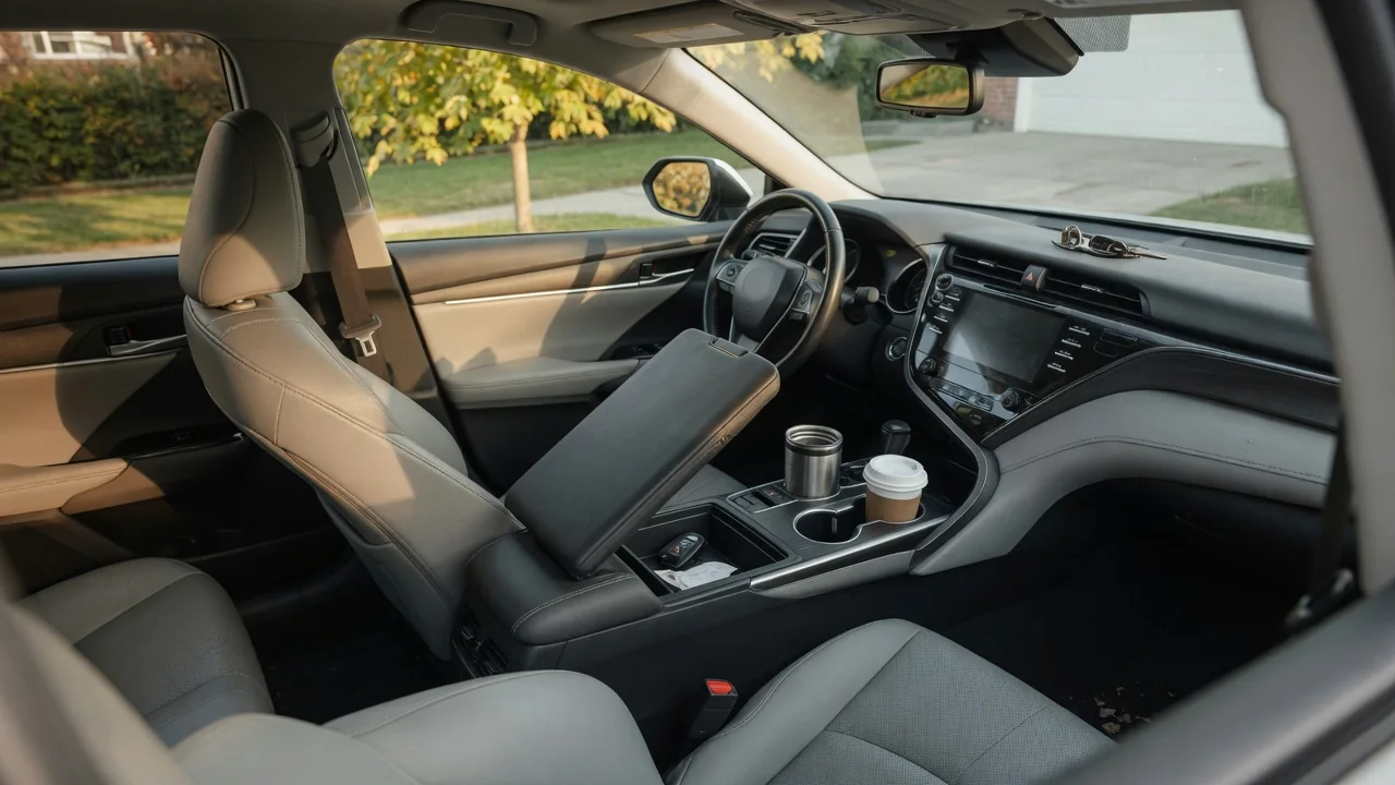 Automotive scene illustrating Why Do Some Cars Have a Wide Center Console