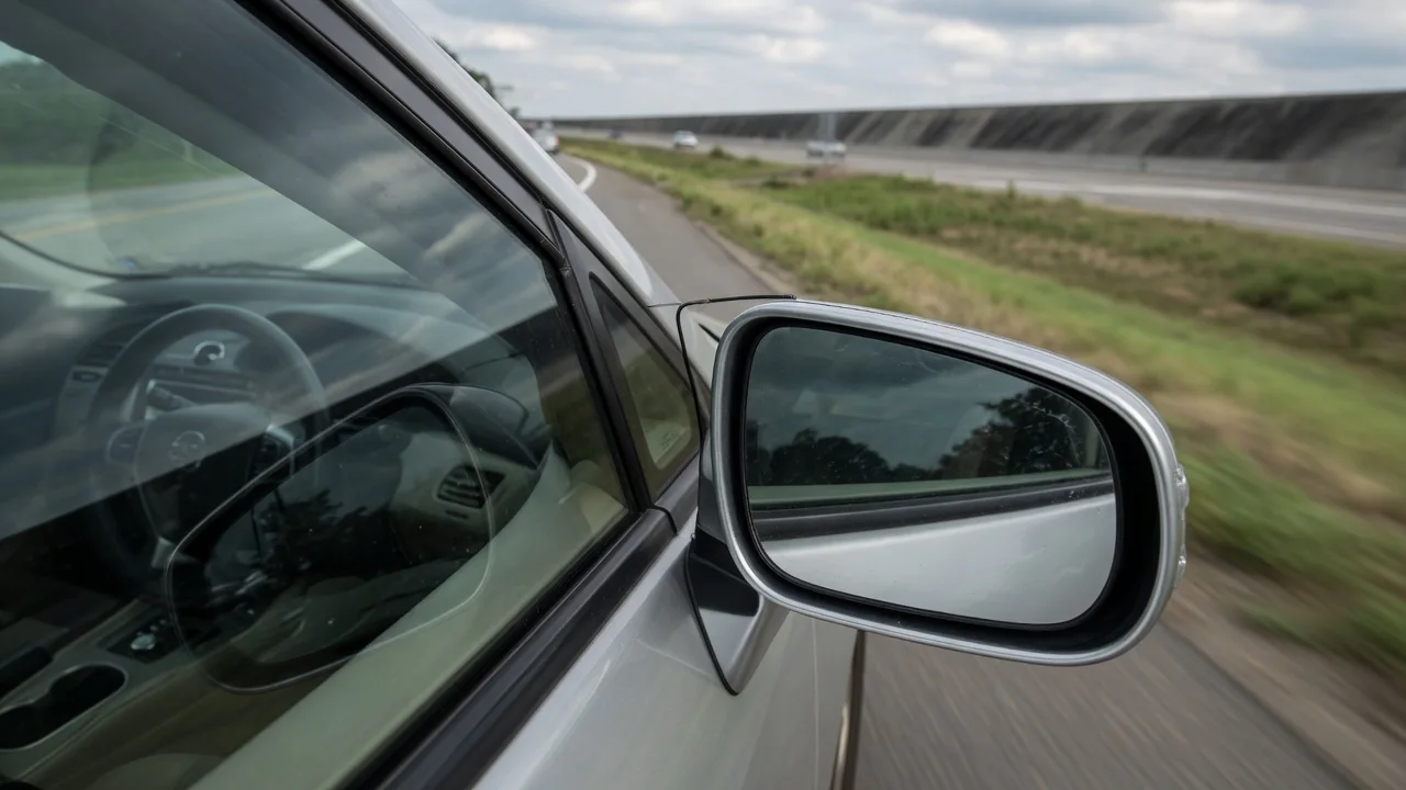 Automotive scene illustrating Why Do Side Mirrors Create Wind Noise